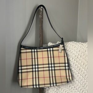 Vintage Burberry Plaid Shoulder Bag